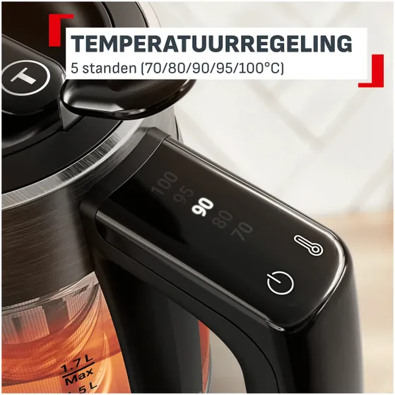 Tefal BJ760D Element glass Rvs