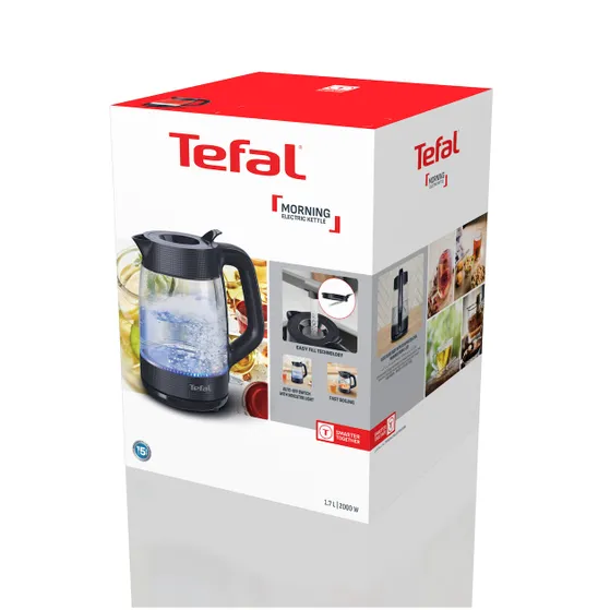 Tefal KO2G08 Morning glass Zwart