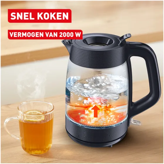Tefal KO2G08 Morning glass Zwart