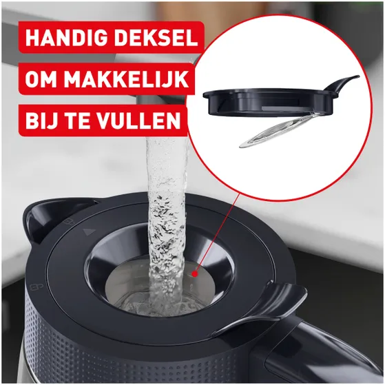 Tefal KO2G08 Morning glass Zwart