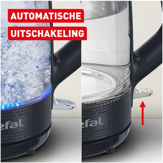 Tefal KO2G08 Morning glass Zwart