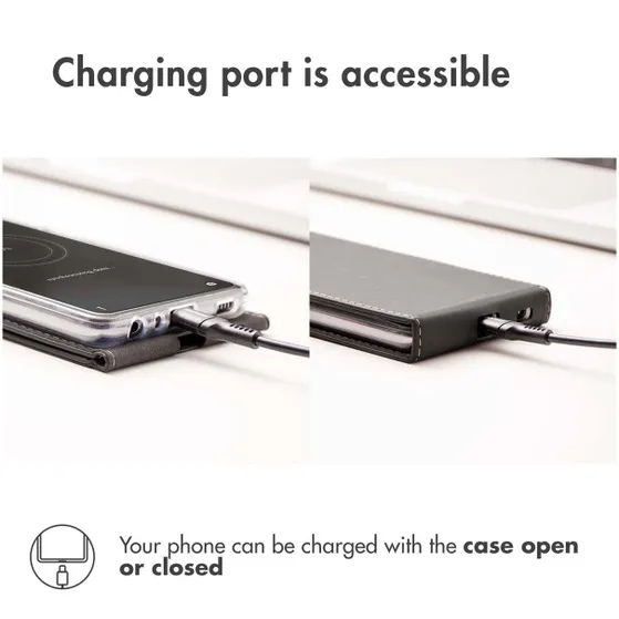 Accezz Flipcase voor Apple iPhone SE (2022 / 2020) / 8 / 7 Zwart