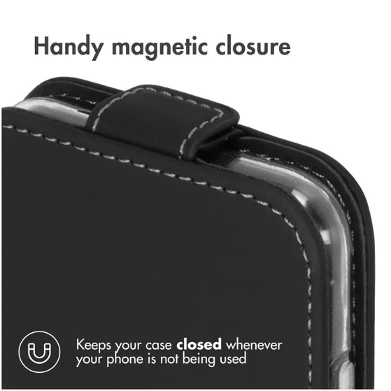 Accezz Flipcase voor Apple iPhone SE (2022 / 2020) / 8 / 7 Zwart