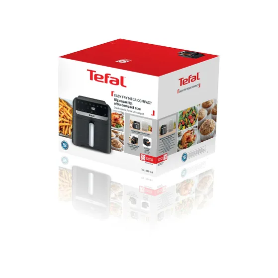 Tefal EY8618 Easy Fry Mega Compact 7.5 L Zwart