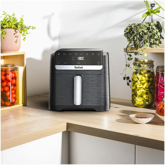 Tefal EY8618 Easy Fry Mega Compact 7.5 L Zwart