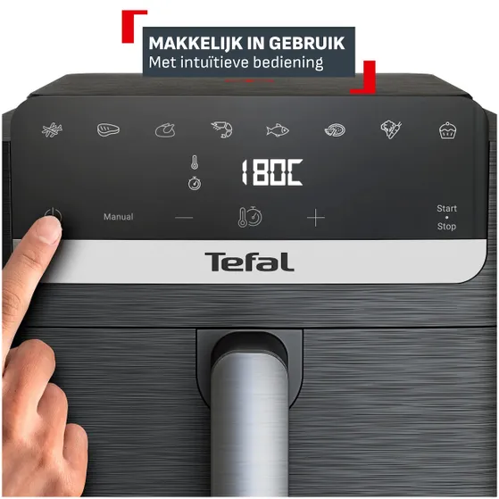 Tefal EY8618 Easy Fry Mega Compact 7.5 L Zwart