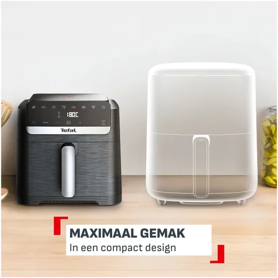 Tefal EY8618 Easy Fry Mega Compact 7.5 L Zwart