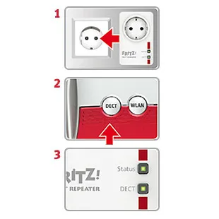 AVM FRITZ!DECT Repeater 100 Wit