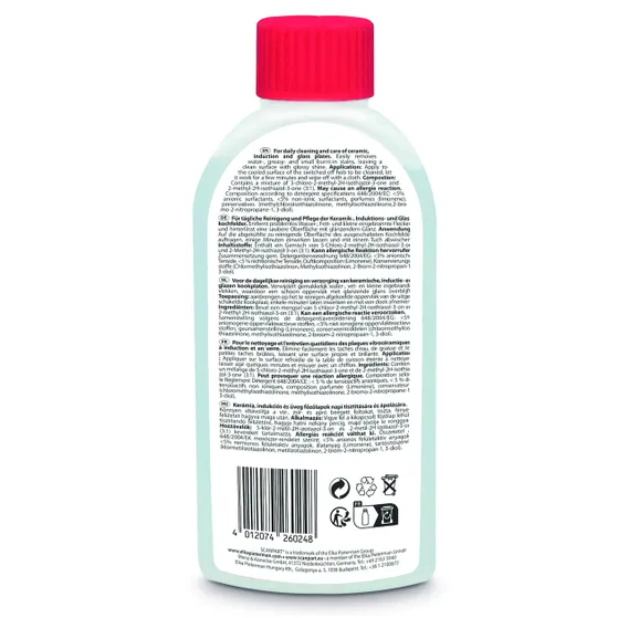 Scanpart kookplaat reiniger 200ml voor glas keramisch inductie
