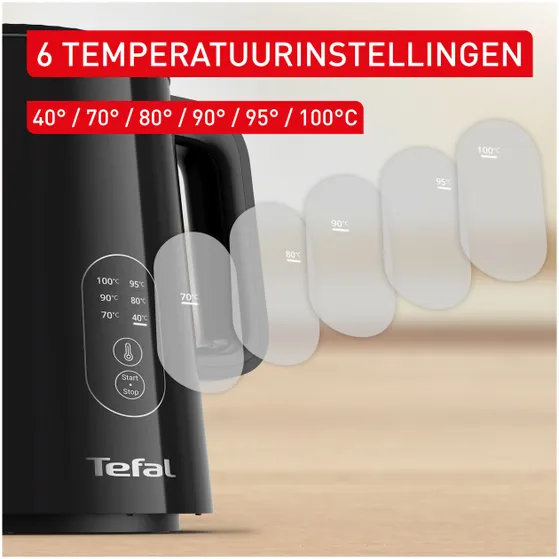 Tefal KO6518 Thermo Protect Zwart