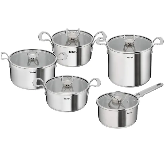 Tefal Set 5-delig (hoge kookpan 22 steelpan 18 kookpan 16/20/24)
