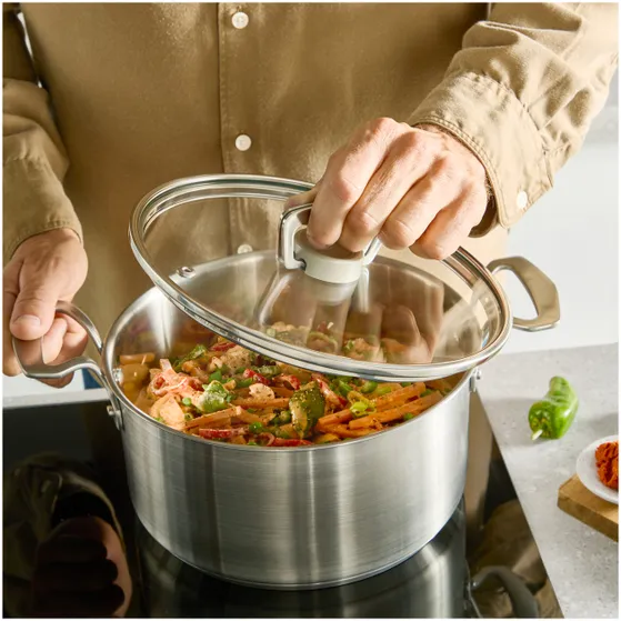 Tefal Set 5-delig (hoge kookpan 22 steelpan 18 kookpan 16/20/24)