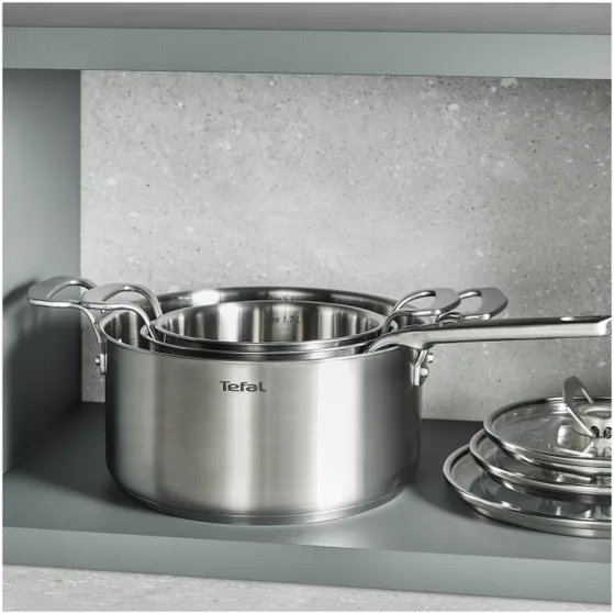 Tefal Set 5-delig (hoge kookpan 22 steelpan 18 kookpan 16/20/24)