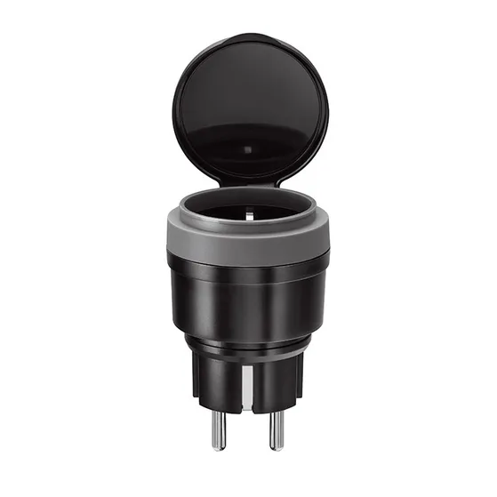 KlikAanKlikUit AGC2-3500R stekkerset buiten met 2 stekkers & afstandsbediening Zwart