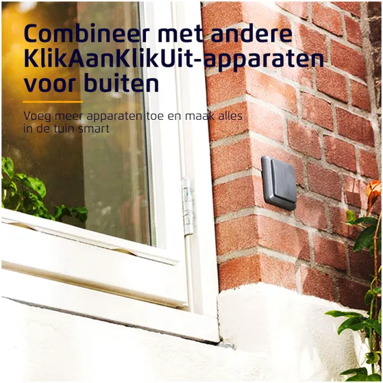 KlikAanKlikUit AGC2-3500R stekkerset buiten met 2 stekkers & afstandsbediening Zwart