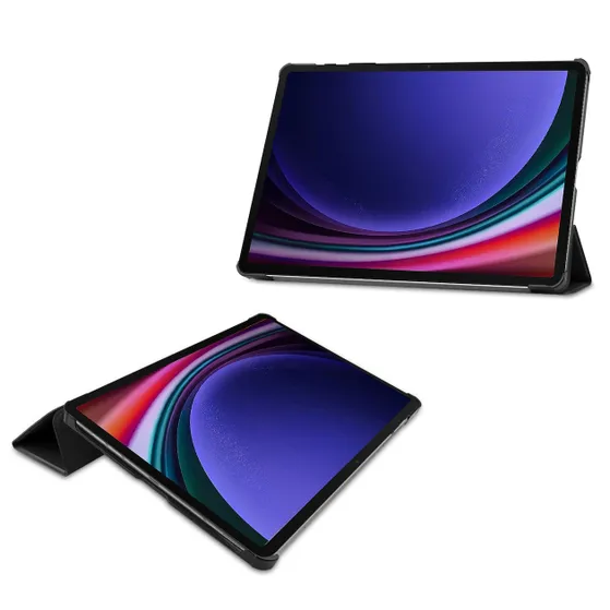 Accezz Trifold Bookcase Samsung Galaxy Tab S9 Plus Zwart