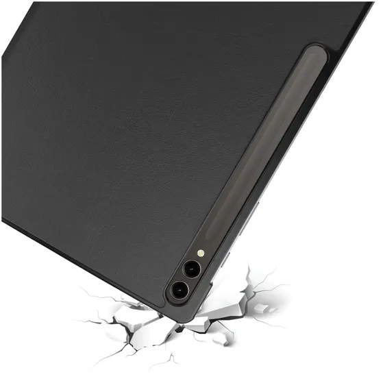 Accezz Trifold Bookcase Samsung Galaxy Tab S9 Plus Zwart