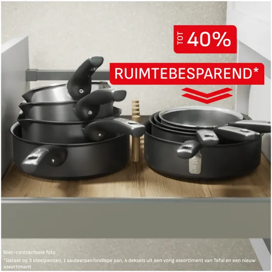 Tefal Hapjespan 24 cm + deksel