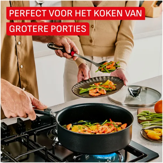 Tefal G32032 Excellence Hapjespan 24 cm + deksel