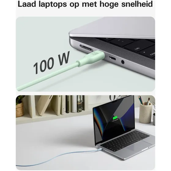 Anker 543 Eco-friendly Bio-TPU C-C Green 6ft