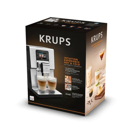 Krups Intuition Experience+ Hot & Cold Zilver