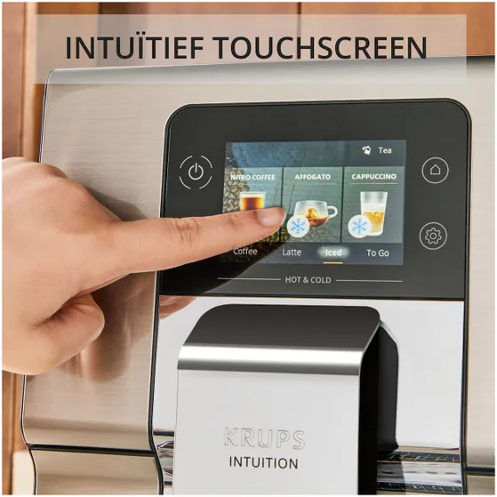 Krups Intuition Experience+ Hot & Cold Zilver