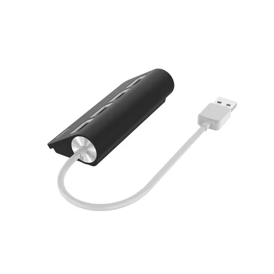 Hama USB-HUB, 4-POORTS, USB 2.0, 480 MBIT/S Zwart