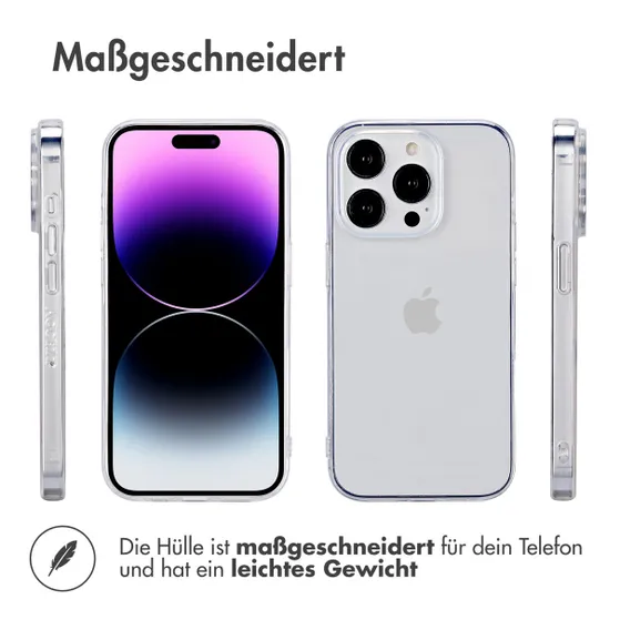 Accezz 100% Recycled Clear Backcover iPhone 14 Pro