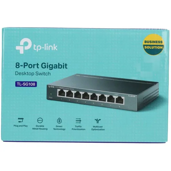 TP-Link TL-SG108 8-Port 10/100/1000Mbps Desktop Switch