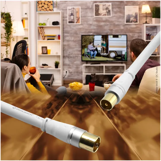 Oehlbach SL ANTENNA CABLE 3,0 M Wit