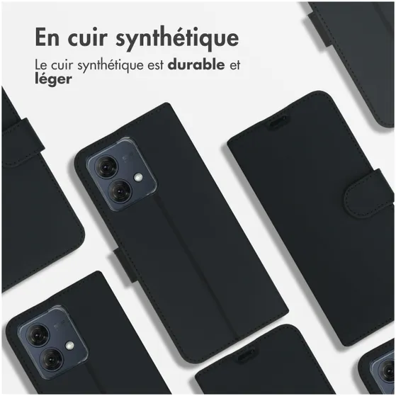 Accezz Wallet Softcase Bookcase Motorola Moto G84 Zwart