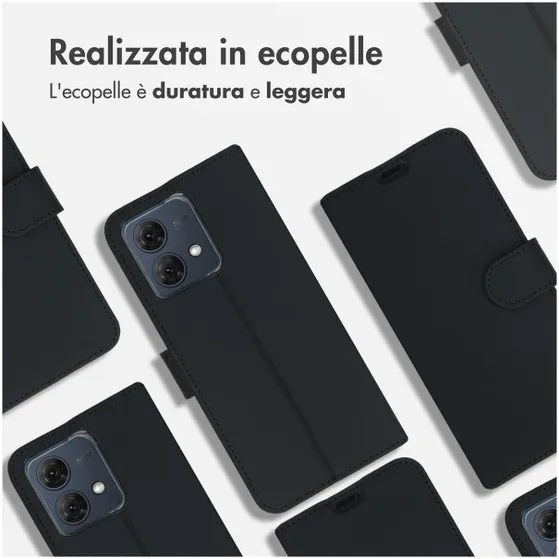 Accezz Wallet Softcase Bookcase Motorola Moto G84 Zwart