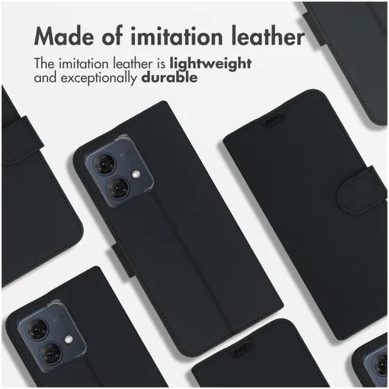 Accezz Wallet Softcase Bookcase Motorola Moto G84 Zwart