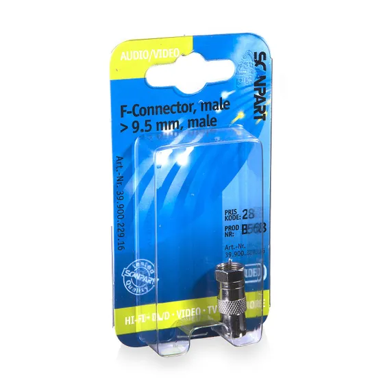 Scanpart coax adapter - F-connector naar 9,5 mm