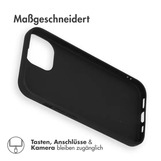 Accezz Color Backcover iPhone 15 Zwart