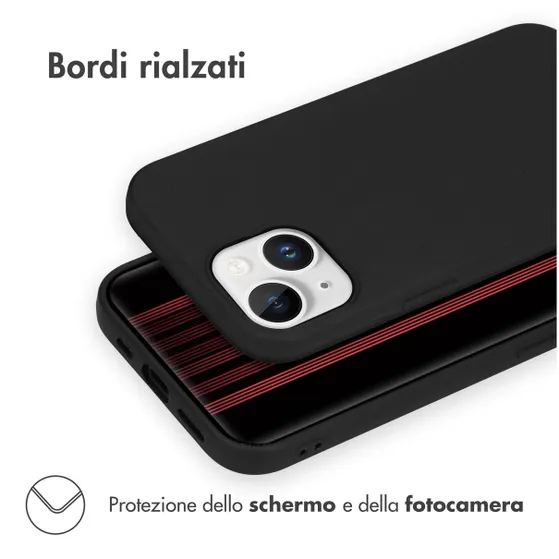Accezz Color Backcover iPhone 15 Zwart