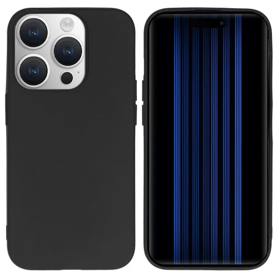 Accezz Color Backcover iPhone 15 Pro Zwart