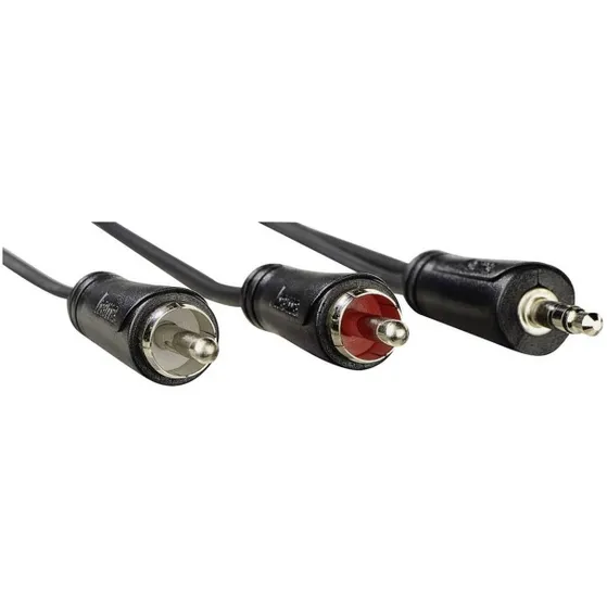 Hama AUDIOKABEL, 3,5-MM-JACK-STEKKER - 2 CINCH-STEKKER, STEREO, 1,5 M
