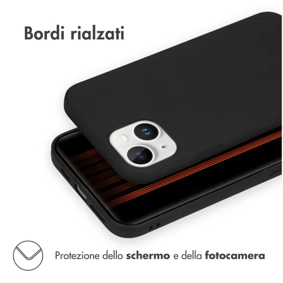 Accezz Color Backcover iPhone 15 Plus Zwart