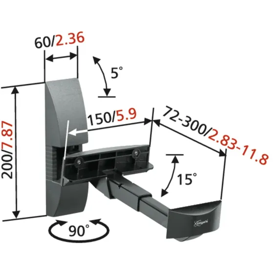 Vogels VLB200 Antraciet