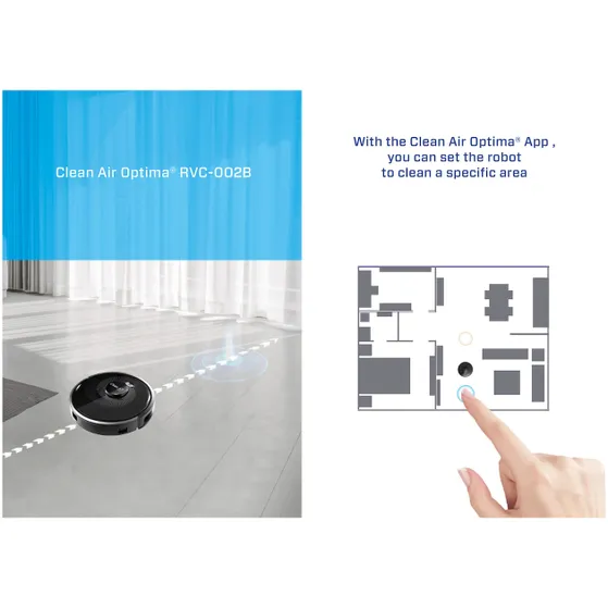 Clean Air Optima RVC002 Smart Zwart/Grijs