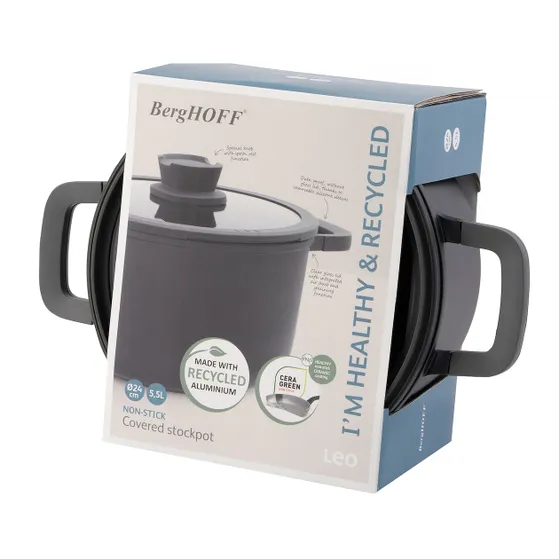 Berghoff BFF kookpan+deksel 24x24cm St+