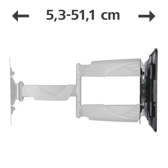 Hama TV Wall Bracket Swivel Tilt Pull-out 122 cm (48) tot 35 kg Zwart
