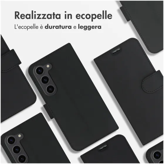 Accezz Wallet Softcase Bookcase Samsung Galaxy S23 Zwart