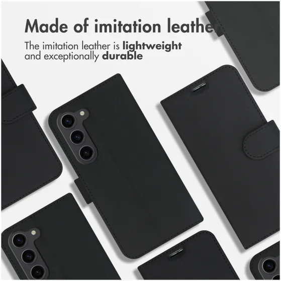 Accezz Wallet Softcase Bookcase Samsung Galaxy S23 Zwart