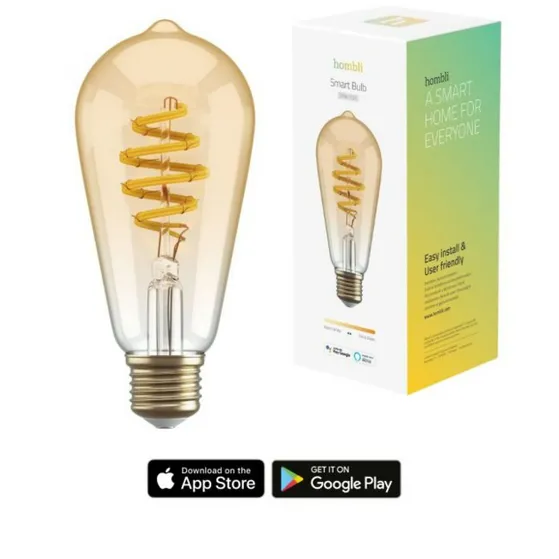 Hombli Smart Filament Bulb CCT E27 ST64 Lichtbruin