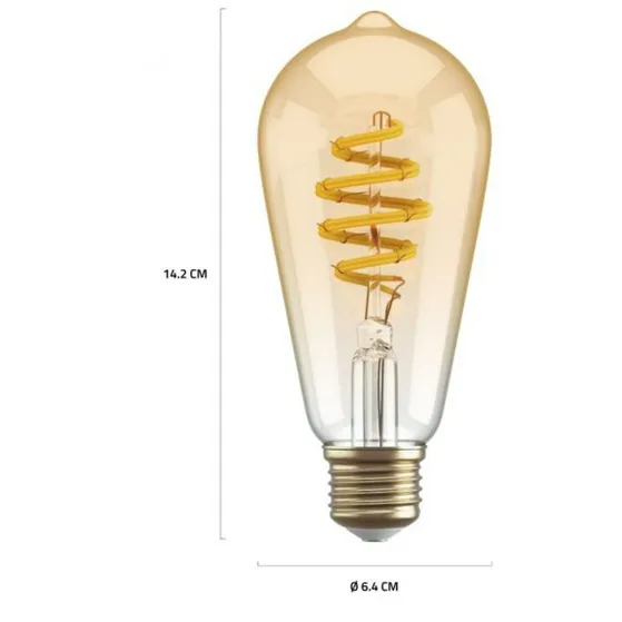 Hombli Smart Filament Bulb CCT E27 ST64 Lichtbruin