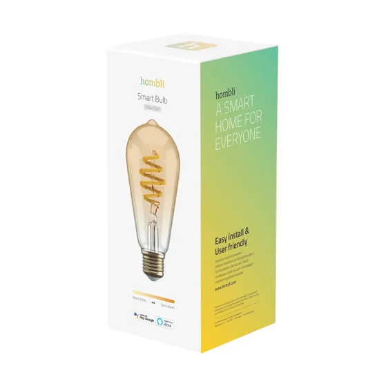 Hombli Smart Filament Bulb CCT E27 ST64 Lichtbruin