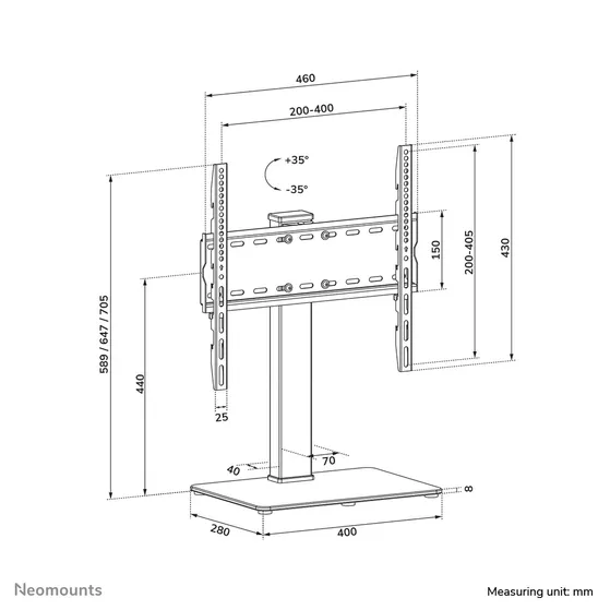 Neomounts DS45-430BL14