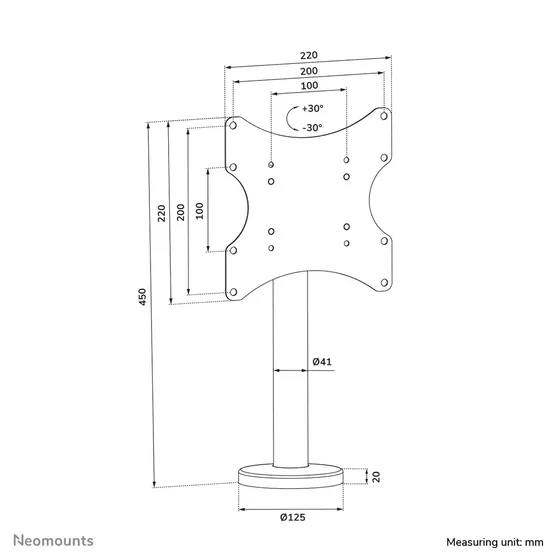 Neomounts DS42-430BL12